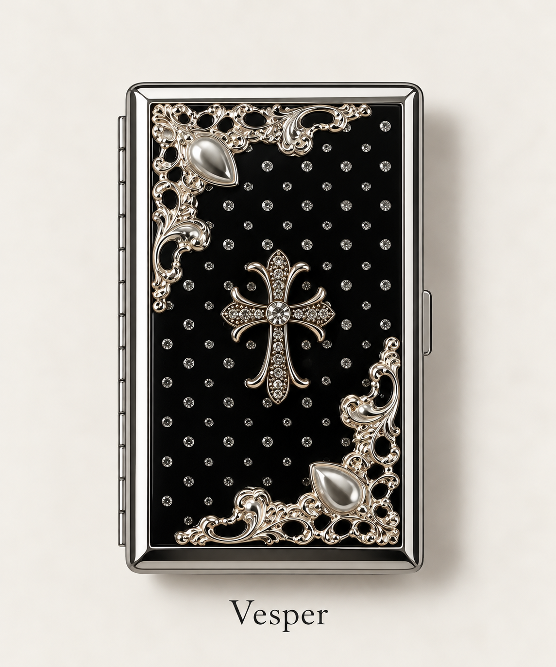 CROIX DE NOIR METAL WALLET CASE