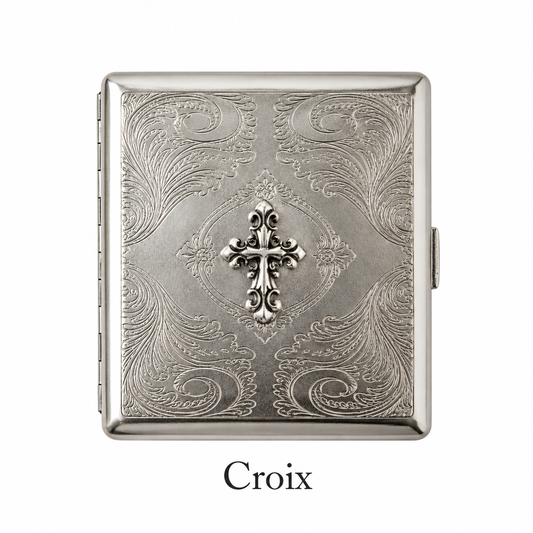 CROIX DE NOIR METAL WALLET CASE