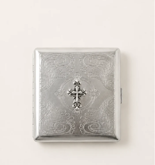 CROIX DE NOIR METAL WALLET CASE