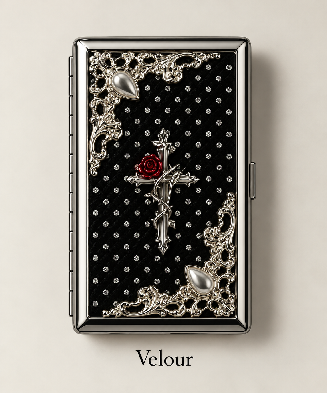 CROIX DE NOIR METAL WALLET CASE
